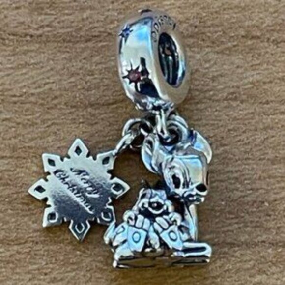 Authentic Pandora Disney Bambi & Thumper Dangle Charm - Picture 5 of 5